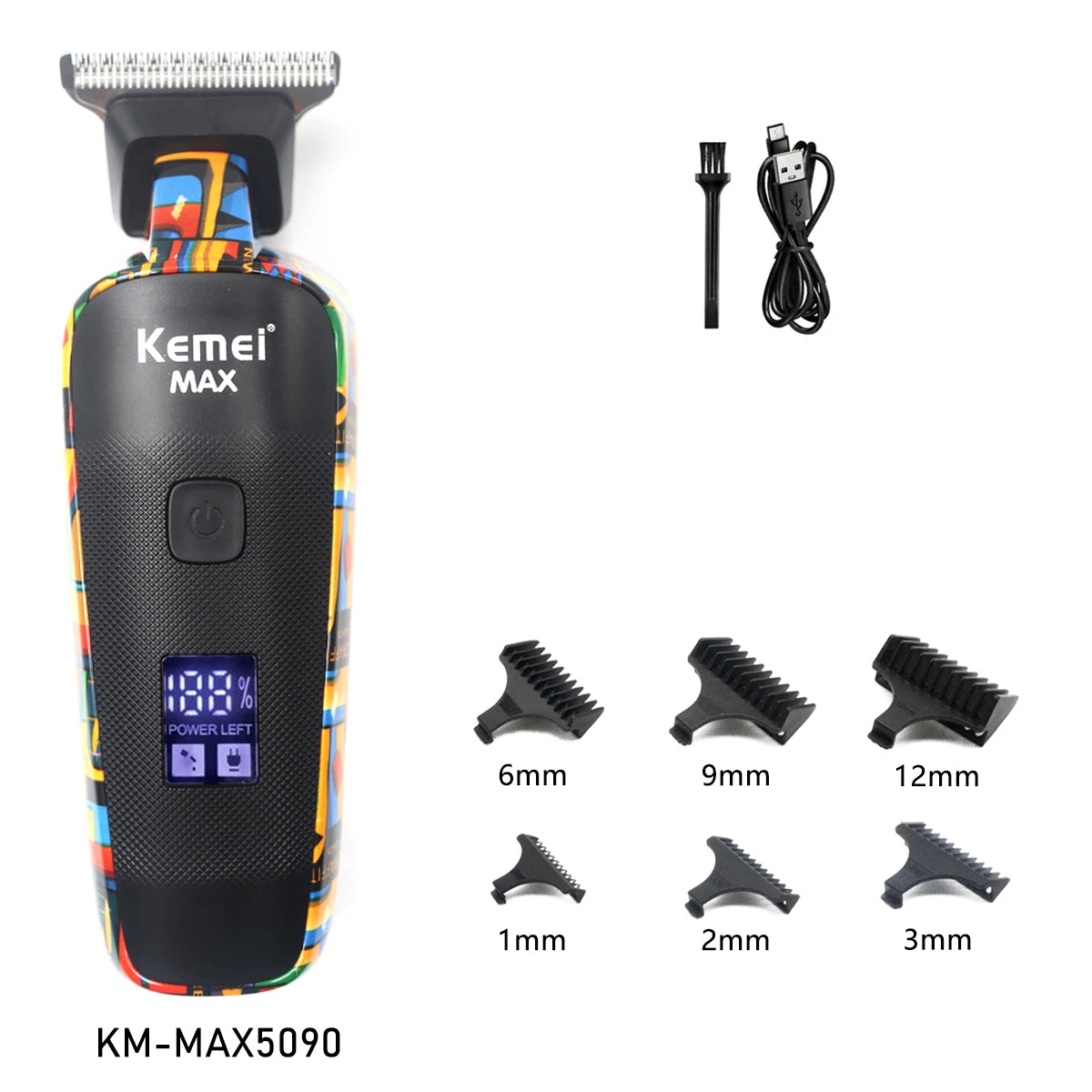 Kemei Max Series - Professional Electric Hair Clipper Kit