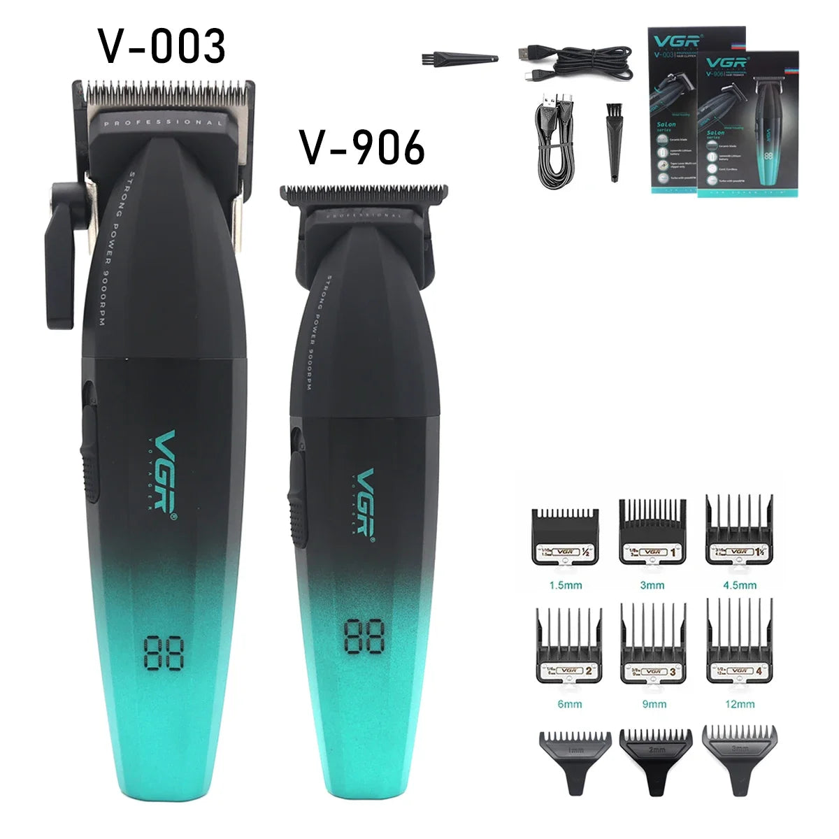 VGR Professional Hair Clipper Kit