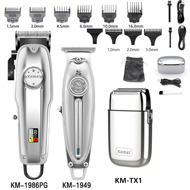 Kemei TX1 Full Metal Electric Shaver